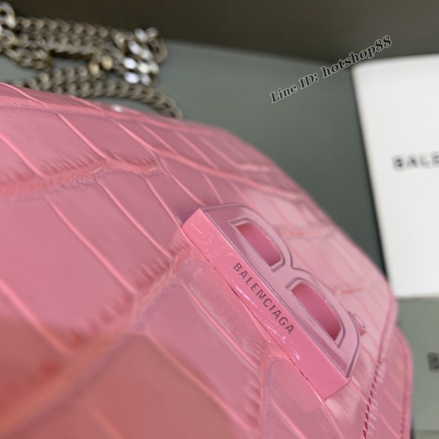 Balenciaga巴黎世家專櫃爆款鱷魚紋牛皮斜挎單肩woc鏈條包 fyj1506